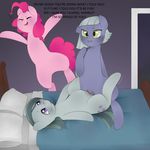  bed citing_lip clitoris cutie_mark duo_focus equine eyes_closed female female/female feral friendship_is_magic group incest limestone_pie_(mlp) mammal marble_pie_(mlp) my_little_pony oouichi open_mouth pinkie_pie_(mlp) pussy sibling text 