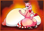  2017 absurd_res anthro areola big_breasts big_butt blaze_the_cat breasts butt cat cornchip21 erect_nipples feline female hi_res huge_breasts hyper hyper_breasts mammal nipples oppaioppaioppai solo sonic_(series) 