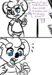  2017 anthro blue_eyes clancy_(inkyfrog) clothed clothing dialogue disney english_text eucalyptus fan_character holding_object inkyfrog koala male mammal marsupial restricted_palette simple_background solo tears text tongue tongue_out toothpaste white_background zootopia 