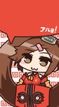  bare_shoulders breasts brown_eyes brown_hair china_dress chinese_clothes detached_sleeves dress guilty_gear hair_ornament hairclip highres kidoriyacats kuradoberi_jam large_breasts long_hair phone_wallpaper smile solo very_long_hair 