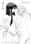  aihara_mei aihara_yuzu breast_grab citrus_(saburouta) fingering no_panties open_shirt yuri 