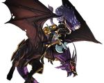  armor armored_boots axe battle_axe black_armor black_footwear boots breasts camilla_(fire_emblem_if) capelet dragon fire_emblem fire_emblem_heroes fire_emblem_if glowing glowing_eyes high_heel_boots high_heels highres holding holding_weapon kozaki_yuusuke large_breasts leather long_hair marzia_(fire_emblem_if) metal_boots official_art purple_hair riding thigh_boots thighhighs thighs tiara transparent_background very_long_hair wavy_hair weapon wyvern 