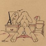  anus bed blush chair desk disney fatalfox fingering judy_hopps lagomorph looking_at_viewer mammal masturbation mirror nude paws pussy rabbit sex sweat traditional_media_(artwork) zootopia 