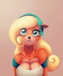  2017 anthro bandicoot big_breasts breasts cleavage clothed clothing coco_bandicoot crash_bandicoot_(series) female looking_at_viewer mammal marsupial sexy_doll smile solo video_games 