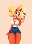  2017 anthro bandicoot big_breasts breasts cleavage clothed clothing coco_bandicoot crash_bandicoot_(series) english_text female mammal marsupial sexy_doll solo text video_games 