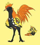  avian bird chicken feathers feral nintendo orange_feathers pok&eacute;mon tapu_koko trunswicked video_games yellow_feathers 