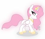  2012 equine feathered_wings feathers feral friendship_is_magic fur hair horn jewelry joakaha mammal my_little_pony pink_hair princess_celestia_(mlp) purple_eyes royalty simple_background white_fur winged_unicorn wings 