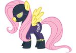  clothing cutie_mark equine eyewear feathered_wings feathers female feral fluttershy_(mlp) friendship_is_magic fur hair mammal my_little_pony pegasus pink_hair shadowbolts_(mlp) shrek214_(artist) smile solo wings yellow_fur 
