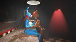  2017 3d_(artwork) animatronic anthro bear black_nose bonnie_(fnaf) breast_grab breasts digital_media_(artwork) female female/female five_nights_at_freddy&#039;s five_nights_at_freddy&#039;s_2 freddy_(fnaf) hand_on_breast kissing lagomorph lamp machine mammal robot saimon side_boob sitting source_filmmaker video_games 