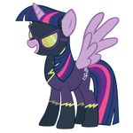  clothing cutie_mark equine eyewear feathered_wings feathers female feral friendship_is_magic hair horn mammal multicolored_hair my_little_pony open_mouth shadowbolts_(mlp) shrek214_(artist) smile solo teeth twilight_sparkle_(mlp) unicorn wings 