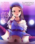  ... 1boyv! 1girl ? belt censored clothed_sex cowgirl_position ejaculation english girl_on_top grin hard_translated hat hetero highres idolmaster jewelry kaiga long_hair looking_at_viewer minase_iori namassuka!_yariman_day2 necklace off_shoulder open_mouth palace_of_dragon_(idolmaster) penis pov pubic_hair pussy sex spread_legs straddling text thighhighs translated vaginal 