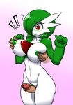  ! &lt;3 anthro big_breasts blush breast_grab breasts duo erection female gardevoir green_hair gusscass hair hand_on_breast holding_breast human human_on_humanoid humanoid interspecies male male/female mammal nintendo nipples nude penis pok&eacute;mon pok&eacute;philia pussy red_eyes sex thigh_sex video_games 