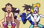  capcom cave_story curly_brace mega_man mega_man_legends noill tron_bonne 