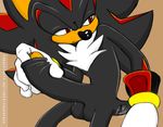  anthro balls black_fur fakerface fur gloves hedgehog male mammal masturbation penis red_eyes sega shadow_the_hedgehog solo sonic_(series) sonic_team uncut 