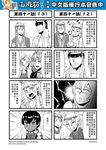  6+boys blush bowl bubble_background check_translation chinese comic detached_sleeves genderswap genderswap_(ftm) greyscale highres horns jacket journey_to_the_west monochrome multiple_boys open_clothes open_jacket otosama sha_wujing skull_necklace sun_wukong sweatdrop tang_sanzang tearing_up translation_request trembling yulong_(journey_to_the_west) zhu_bajie 
