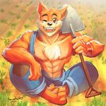  canine male mammal muscular sandramj_(artist) wolf wuffle wuffle_(webcomic) 