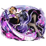  alpha_transparency black_legwear breasts brown_eyes brown_hair capelet cleavage diadem divine_gate dress elbow_gloves fishnet_pantyhose fishnets flower full_body gloves hair_flower hair_ornament hair_ribbon high_heels holding holding_weapon layered_dress long_hair long_legs medium_breasts nisekoi official_art open_mouth pantyhose pink_ribbon purple_dress purple_gloves ribbon scythe sidelocks sleeveless sleeveless_dress solo strapless strapless_dress tachibana_marika transparent_background ucmm very_long_hair weapon yellow_flower 