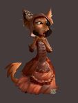  15thcentury canine clothing costume dress epoch fox hood invalid_tag jewerly kateshi mammal mrscre renaissence topknot 