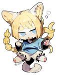  ambiguous_gender anthro chibi clothed clothing feline fur hair hybrid mammal open_mouth solo tentacles yata 
