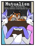  black_hair blue_eyes blue_fur canine chalkboard classroom comic cover cover_page cub desk eyewear feline female fist_bump fox frustrated fur glasses grin hair james_langkoch kai_(x13) kailee_(x13) male mammal scheming school smile smirk student teacher tiger x13 yellow_eyes young 