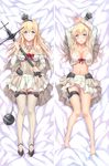  arms_up ass_visible_through_thighs bare_shoulders barefoot bed_sheet black_footwear blonde_hair blue_eyes blush bra braid breasts corset crown dakimakura dress flower french_braid from_above full_body garter_straps globus_cruciger hairband highres jewelry kantai_collection large_breasts legs long_hair long_sleeves looking_at_viewer lying mini_crown multiple_views navel necklace off-shoulder_dress off_shoulder on_back open_clothes panties red_flower red_ribbon red_rose ribbon rose scepter shoes smile thighhighs tonee underwear warspite_(kantai_collection) white_bra white_dress white_legwear white_panties 