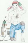  anthro armpits car invalid_color invalid_tag lagomorph male mammal rabbit vehicle welder work yenza 