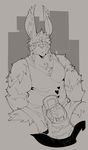  anthro biceps big_muscles chest_tuft clothing flip_(kokuhane) fur kokuhane lagomorph male mammal muscular muscular_male rabbit tuft 