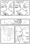  blush cuddling leonardo_(tmnt) male male/male ninja raphael_(tmnt) reptile scalie shower sneefee teenage_mutant_ninja_turtles text turtle water wet 