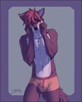  canine clothed clothing digital_media_(artwork) feralise fur male mammal pecs topless underwear wolf 
