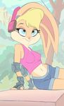  clothing female inline_skates jam lagomorph lola lola_bunny looney_tunes mammal midriff rabbit saran-rape shirt skate skater space space_jam tank_top warner_brothers wide_hips 