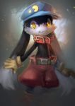  clothed clothing klonoa klonoa_(series) male painting puinkey_(artist) smile solo topless yellow_eyes young 