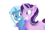  edit friendship_is_magic goat_train jbond my_little_pony painting starlight_glimmer_(mlp) trixie_(mlp) 