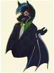  anthro clothed clothing dragon fur furred_dragon hair looking_at_viewer male melamoryblack smile solo wings 