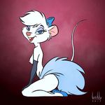  artbirchly_(artist) breasts clothing disney eyeshadow footwear garter high_heels invalid_tag makeup miss_kitty_mouse shoes the_great_mouse_detective 