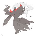  2017 ambiguous_gender butt claws darkrai digital_media_(artwork) hair humanoid jellyfishjulep legendary_pok&eacute;mon nintendo pok&eacute;mon simple_background solo video_games white_hair 