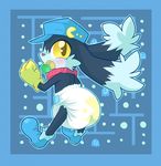  anthro baby blush bottomless clothed clothing cub cuddlehooves diaper klonoa klonoa_(series) looking_back male pac-man pac-man_(series) pacifier solo topless video_games yellow_eyes young 