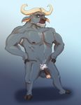  anthro balls bovine buffalo chief_bogo disney male mammal penis rawrrarr solo zootopia 