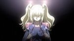  1girl animated animated_gif blonde_hair bouncing_breasts breasts code_geass code_geass:_boukoku_no_akito dressing eyes_closed female large_breasts leila_malcal long_hair solo twintails 