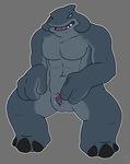  abs alien animal_genitalia erection front_view gantu genital_slit looking-at_viewer male musclegut open_mouth pecs penis scalie sitting slit small_penis smile solo spread_legs spreading tapering_penis x03 