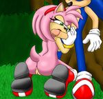  amy_rose anthro anus breasts duo erection fellatio female green_eyes hair hairband hedgehog male mammal nude oral oral_sex penis pink_hair pussy sega sex side_boob sonic_(series) sonic_team sonic_the_hedgehog straight the_other_half theotherhalf 