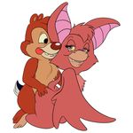  2017 anthro bat biting_lip butt chip_&#039;n_dale_rescue_rangers chipmunk collaboration dale_(cdrr) disney duo fangs female foxglove foxglove_(cdrr) hamsy male mammal metalslayer nude purple_eyes red_nose rodent sex smile sticker tongue tongue_out 