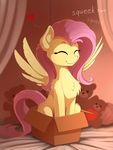  &lt;3 2017 box equine eyes_closed feathered_wings feathers female feral fluttershy_(mlp) friendship_is_magic hair hi_res inside long_hair mammal my_little_pony pegasus pink_hair smile solo spread_wings teddy_bear wings yakovlev-vad 