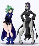  2girls character_request cosplay crossover multiple_girls one-punch_man tagme teen_titans 