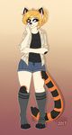  anthro clothed clothing feline female fur hair mammal polarlights smile solo standing whiskers 