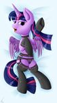  andelai choker clothing feral friendship_is_magic garter_belt garter_straps horn legwear lingerie lying my_little_pony open_mouth panties stockings twilight_sparkle_(mlp) underhoof underwear wings 