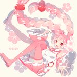  39 2017 :d bitikara boots braid cherry_blossoms dated detached_sleeves hair_bobbles hair_ornament hatsune_miku long_hair nail_polish necktie open_mouth pink_footwear pink_hair pink_legwear pink_nails red_eyes sakura_miku skirt smile thigh_boots thighhighs twin_braids very_long_hair vocaloid wide_sleeves 