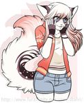 &lt;3 &lt;3_eyes anthro clothed clothing dtalvi feline female fur hair mammal open_mouth simple_background smile solo wide_hips 