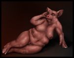  areola breasts clitoris female hairless hooves mammal multi_breast multi_nipple nipples nude overweight pig porcine pussy semi-anthro splice_(artist) swine transformation 