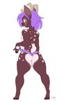  anthro butt cervine clothed clothing crossdressing deer dominique_(bionichound) looking_at_viewer male mammal panties sketch solo standing underwear yogoat 