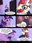 2017 anthro anthrofied clothed clothing comic dialogue duo english_text equine eyewear friendship_is_magic glasses hair hi_res horn mammal moondancer_(mlp) my_little_pony suirano text twilight_sparkle_(mlp) unicorn winged_unicorn wings 
